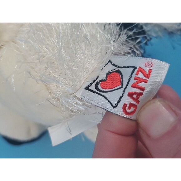 Ganz Webkinz Black White Cow 10" Plush Stuffed Animal Shaggy No Code - Picture 8 of 10